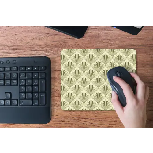 Klassiek - Waaier - Groen muismat rubber klein 262 -toetsenbord