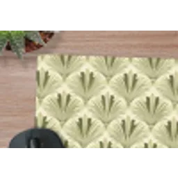 Klassiek - Waaier - Groen muismat rubber klein 262 -closeup