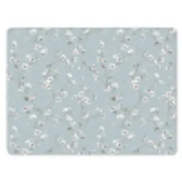 Klassiek - Bloemen - Blauw muismat rubber klein 262 -3d