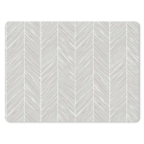 Klassiek - Visgraat - Grijs muismat rubber klein 262 -3d