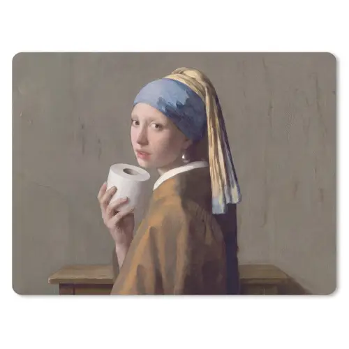 Klassiek - Humor - Kleurrijk muismat rubber klein -3d