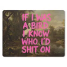 Klassiek - Humor - Roze muismat rubber klein -3d