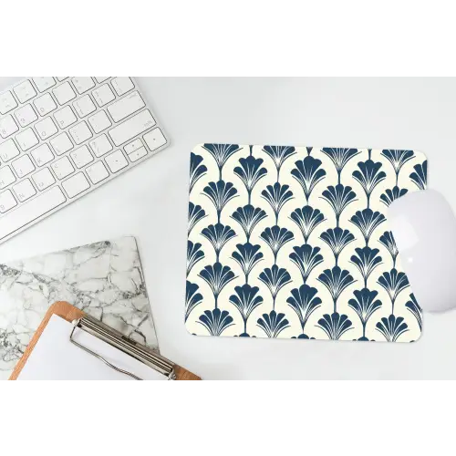 Klassiek - Motief - Blauw muismat rubber klein 262 -witbureau