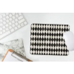 Klassiek - Patroon - Zwart muismat rubber klein 262 -witbureau