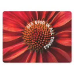 Close up - Bloem - Quote - Rood muismat rubber klein -3d