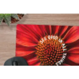 Close up - Bloem - Quote - Rood muismat rubber klein -closeup