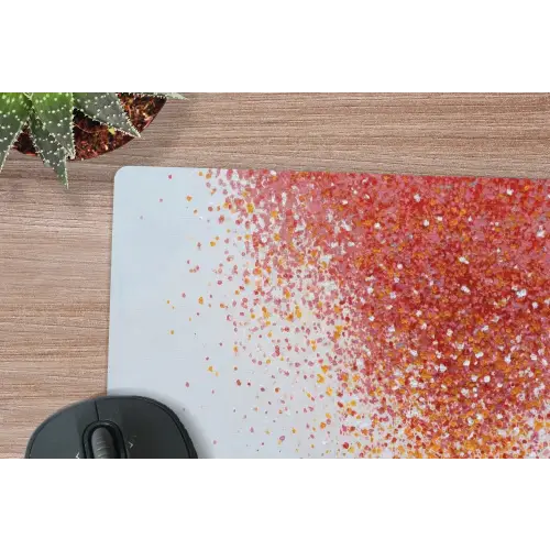 Wolk - Confetti - Boot - Wateroppervlakte muismat rubber klein -closeup