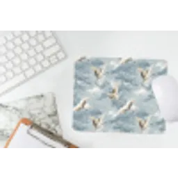 Wolken - Kraanvogels - Blauw muismat rubber klein 262 -witbureau