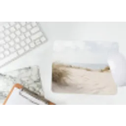 Wolken - Duinlandschap - Zand muismat rubber klein -witbureau