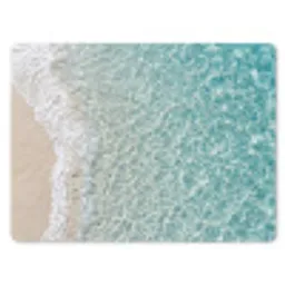 Kust - Zand - Blauw muismat rubber klein -3d