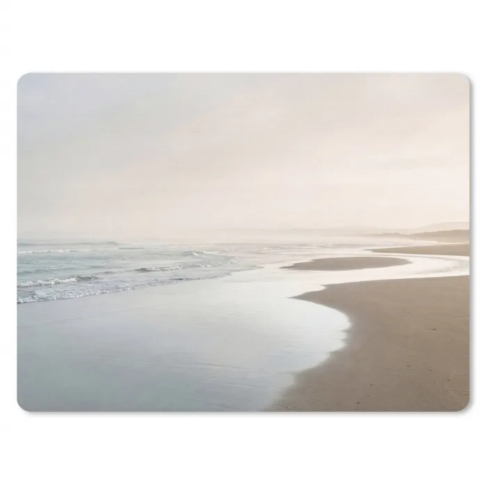 Kustlijn - Strand - Oceaan muismat rubber klein -3d