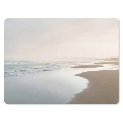 Kustlijn - Strand - Oceaan muismat rubber klein -3d
