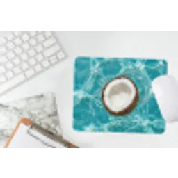 Kokosnoot - Water - Wit muismat rubber klein -witbureau