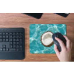 Kokosnoot - Water - Wit muismat rubber klein -toetsenbord
