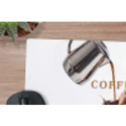 Koffie - Mok - Kan - Therapie muismat rubber klein -closeup
