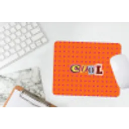 Cool - Stippen - Oranje muismat rubber klein -witbureau
