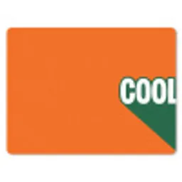 Cool - Oranje - Groen muismat rubber klein -3d