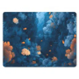 Koraalrif - Vissen - Oceaan - Blauw muismat rubber klein -3d