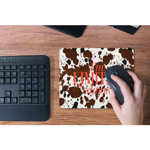 Koeienprint - Limited edition - Rood muismat rubber klein -toetsenbord