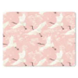Kraanvogels - Bloesem - Roze muismat rubber klein 262 -3d