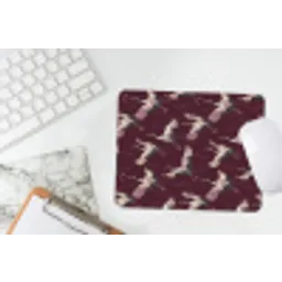 Kraanvogels - Klassiek - Bordeaux muismat rubber klein 262 -witbureau