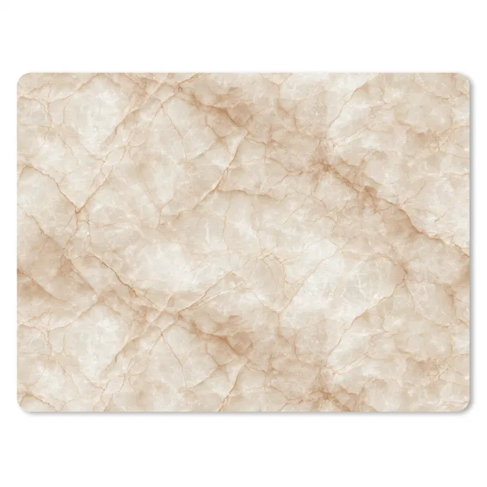 Kristalstructuur - Bruin - Marmer muismat rubber klein 262 -3d