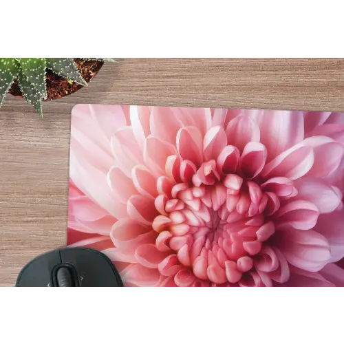 Dahlia - Bloem - Close up - Roze muismat rubber klein -closeup