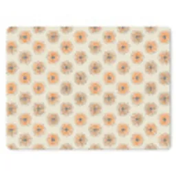 Madelief - Patroon - Oranje muismat rubber klein 262 -3d