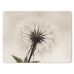 Paardenbloem - Minimalistisch - Wit muismat rubber klein -3d