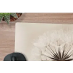 Paardenbloem - Minimalistisch - Wit muismat rubber klein -closeup