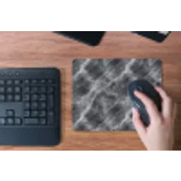 Donkergrijs - Bliksem - Marmer muismat rubber klein 262 -toetsenbord