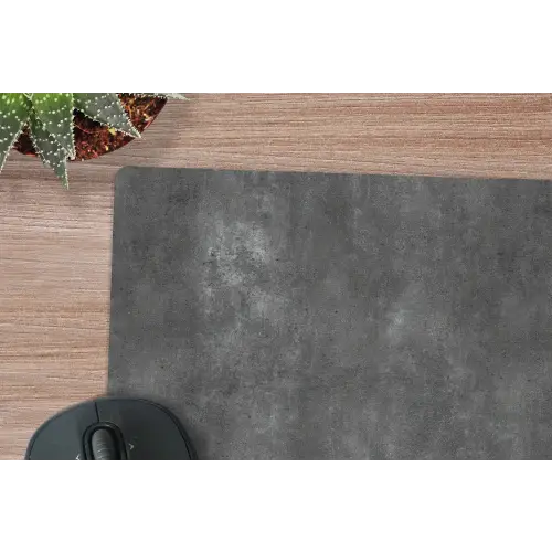 Donkergrijs - Ruw - Beton muismat rubber klein 262 -closeup