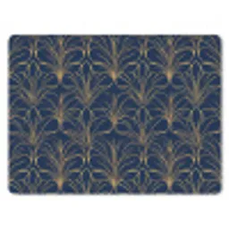 Deco - Waaier - Blauw muismat rubber klein 262 -3d