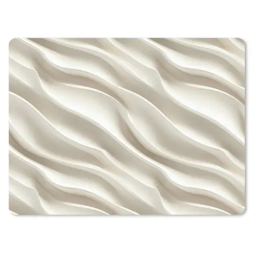 Diagonaal - Golven - Crème muismat rubber klein 262 -3d