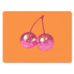 Discoballen - Kers - Spiegels - Roze muismat rubber klein -3d