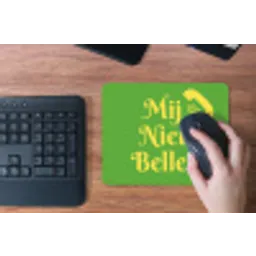 Mij niet bellen - Telefoon - Groen muismat rubber klein -toetsenbord