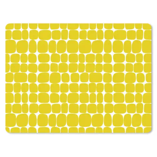 Stippen - Modern - Geel muismat rubber klein 262 -3d