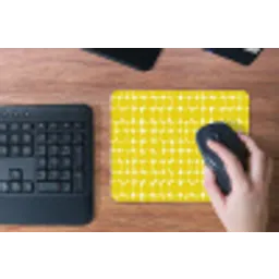Stippen - Modern - Geel muismat rubber klein 262 -toetsenbord