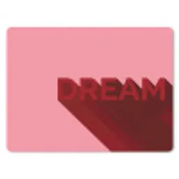 Dream - 3D - Rood - Roze muismat rubber klein -3d