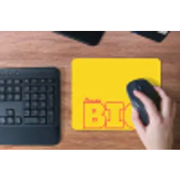 Dream big - Geel - Grafisch muismat rubber klein -toetsenbord