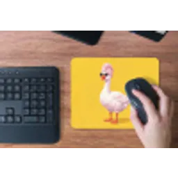 Eend - Zonnebril - Geel muismat rubber klein -toetsenbord