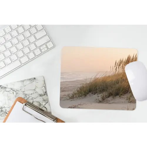 Duinlandschap - Zonsondergang - Strand muismat rubber klein -witbureau