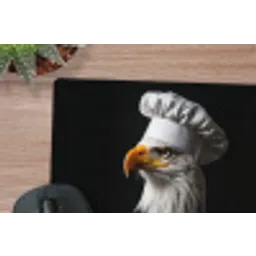 Arend -Amerika - Koksmuts - Vogel - Stoer muismat rubber klein -closeup
