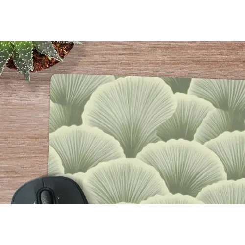 Waaier - Blad - Groen muismat rubber klein 262 -closeup