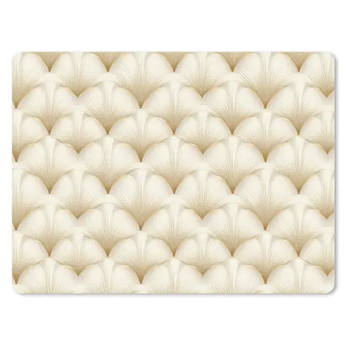 Waaier - Motief - Goud muismat rubber klein 262 -3d