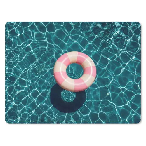 Drijvend - Zwemband - Water muismat rubber klein -3d