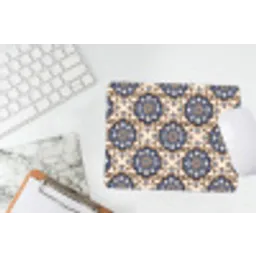 Floraal - Ornament - Blauw muismat rubber klein 262 -witbureau