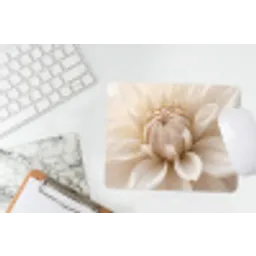 Bloem - Dahlia - Wit muismat rubber klein -witbureau