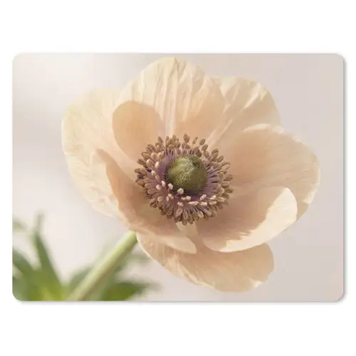 Bloem - Minimalistisch - Groen muismat rubber klein -3d