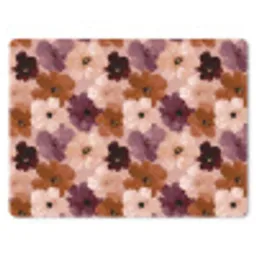 Bloemen - Abstract - Aardetinten muismat rubber klein 262 -3d